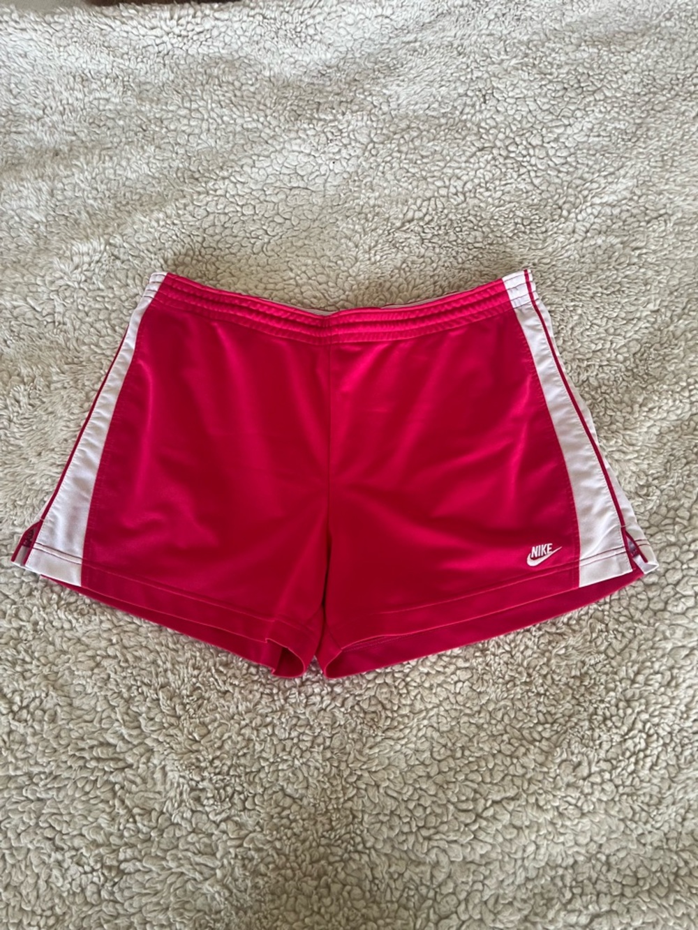 Nike Women's Athletic Shorts with White Side Stripes